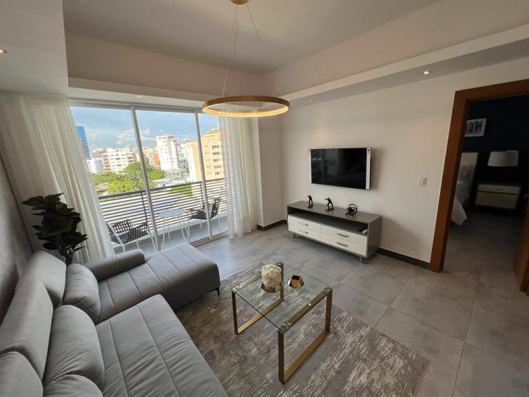Piantini, apartamento en alquiler en exclusiva y moderna torre del Distrito